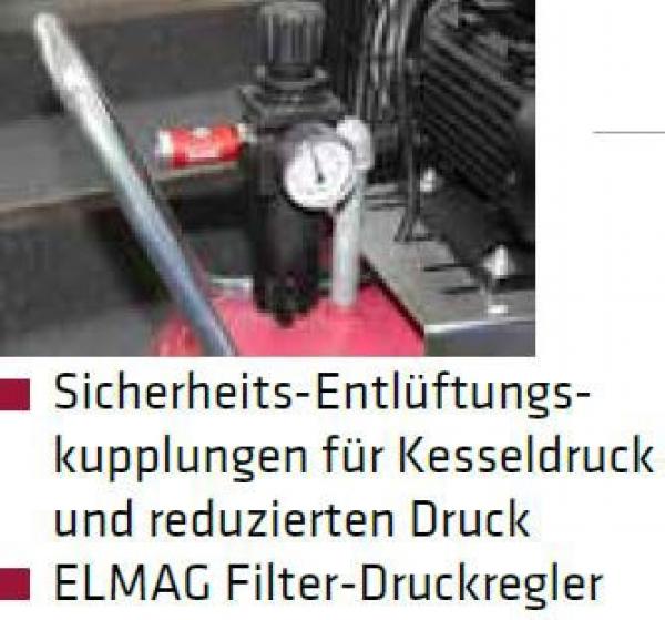 ELMAG PL 1600/10/500 D, with star delta system Compressor PROFI-LINE
